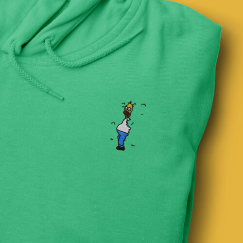 Sudadera con Capucha Bordada - Homer Seto