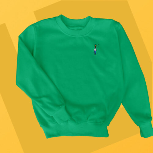 Sudadera sin Capucha Bordada Niños - Homer Seto
