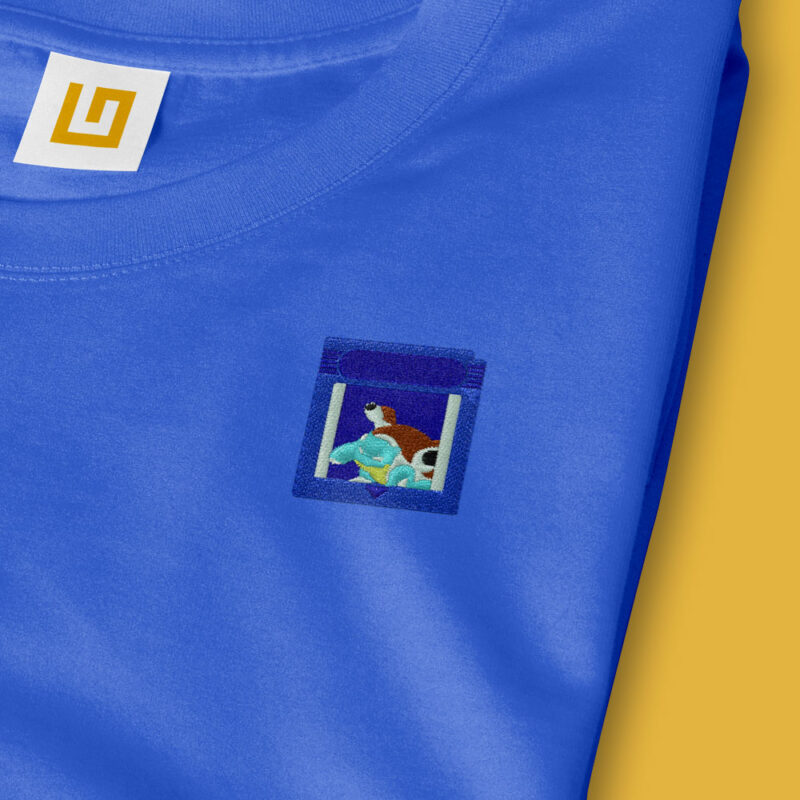 Camiseta Bordada - Pokémon Azul