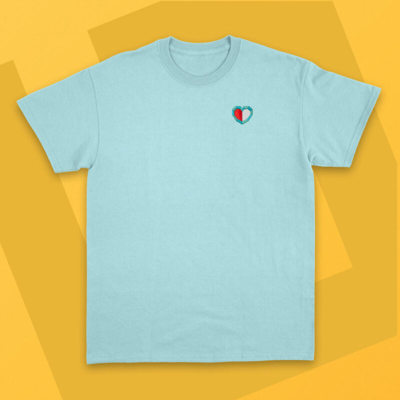 Pack Camisetas Bordadas Corazón Zelda