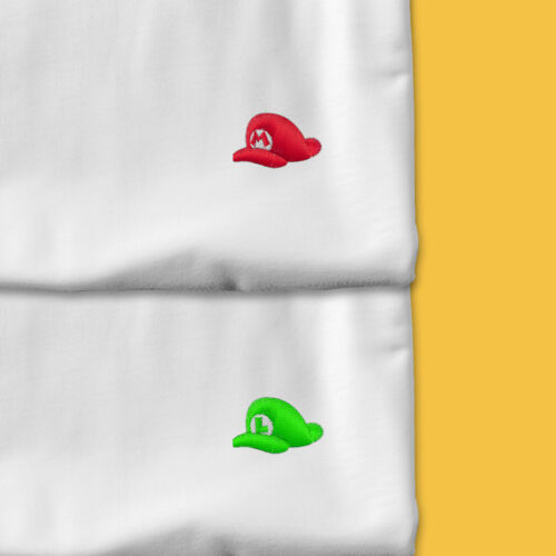 Pack Camisetas Bordadas Mario & Luigi