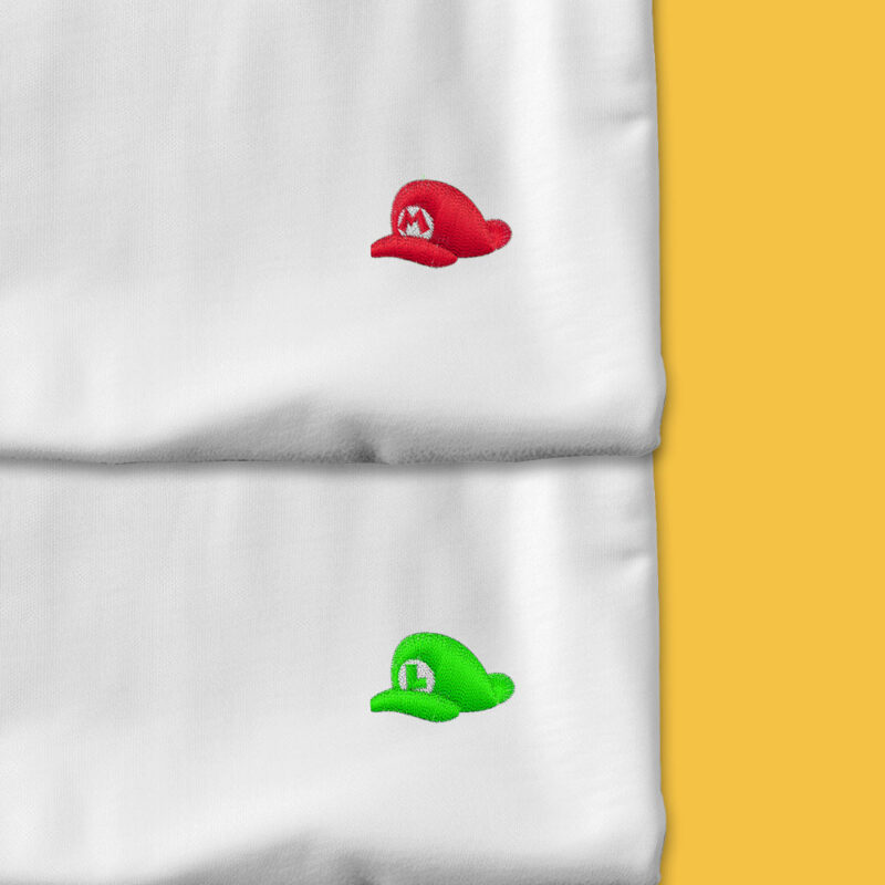 Pack Camisetas Bordadas Mario & Luigi