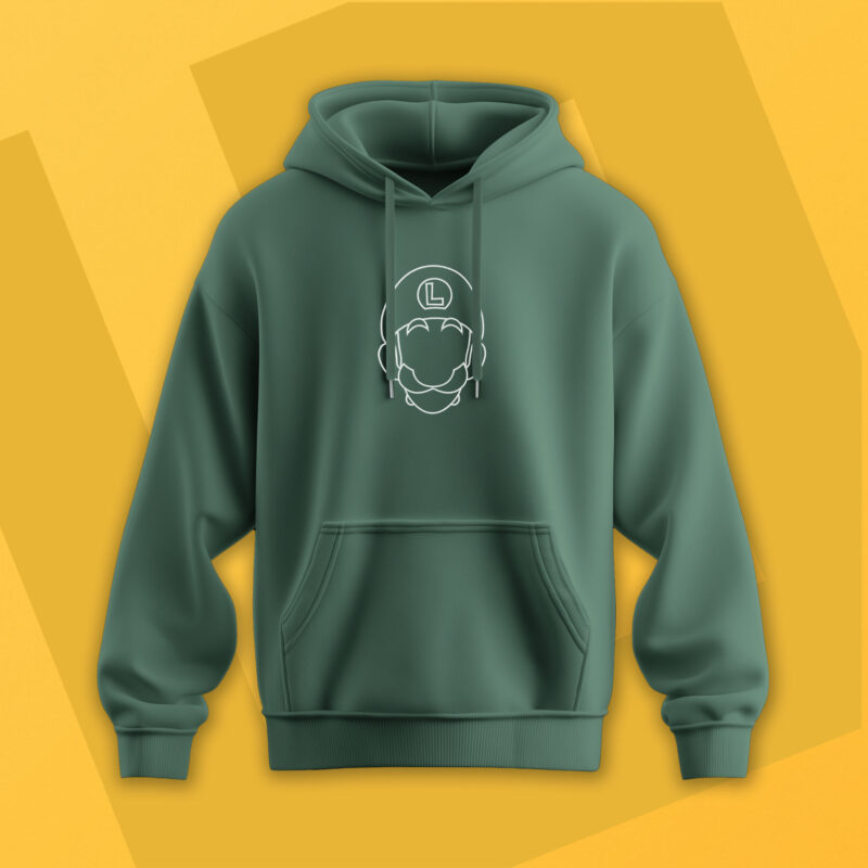 Sudadera con Capucha Bordada - Luigi