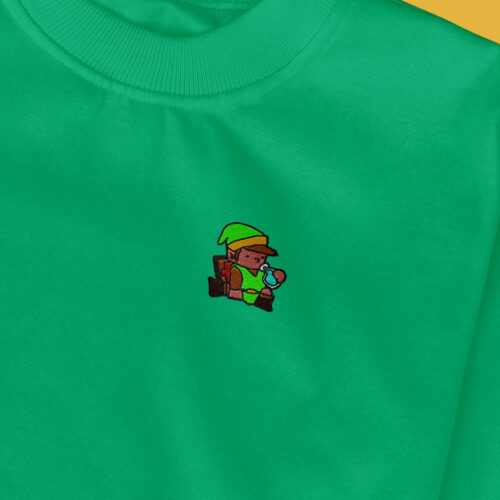 Sudadera sin Capucha Bordada Niños - Zelda Link