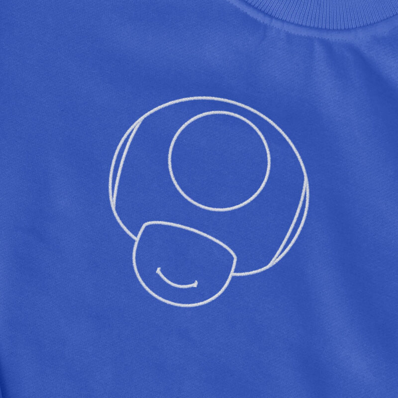 Sudadera sin Capucha Bordada - Toad