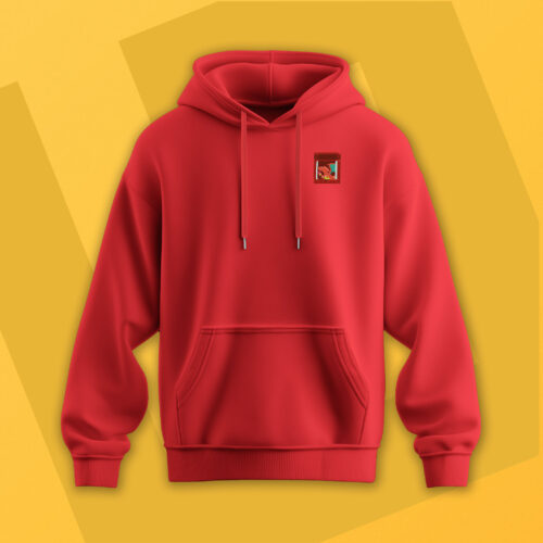 Sudadera con Capucha Bordada Niños - Pokémon Rojo
