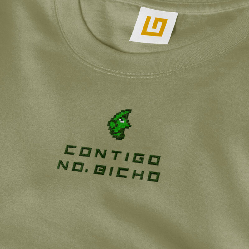 Camiseta Bordada - Contigo no Bicho Pokémon