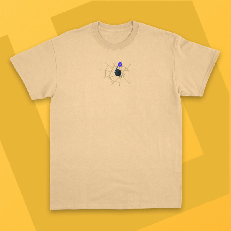 Camiseta Bordada - Pikmin Negro
