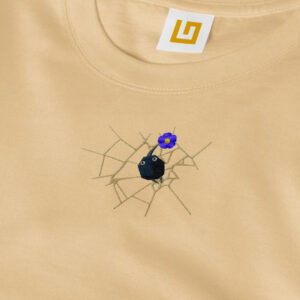 Camiseta Bordada - Pikmin Negro