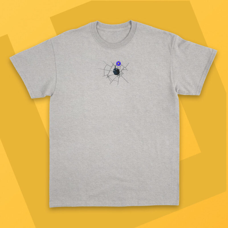 Camiseta Bordada Niños - Pikmin Negro