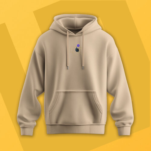 Sudadera con Capucha Bordada - Pikmin Negro