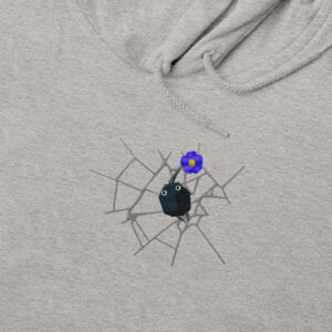 Sudadera con Capucha Bordada Niños - Pikmin Negro