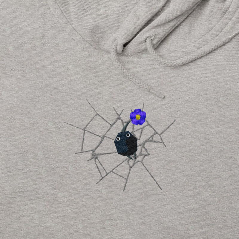 Sudadera con Capucha Bordada Niños - Pikmin Negro
