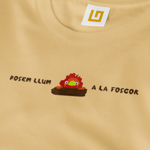 Camiseta Bordada - Calcifer Crims