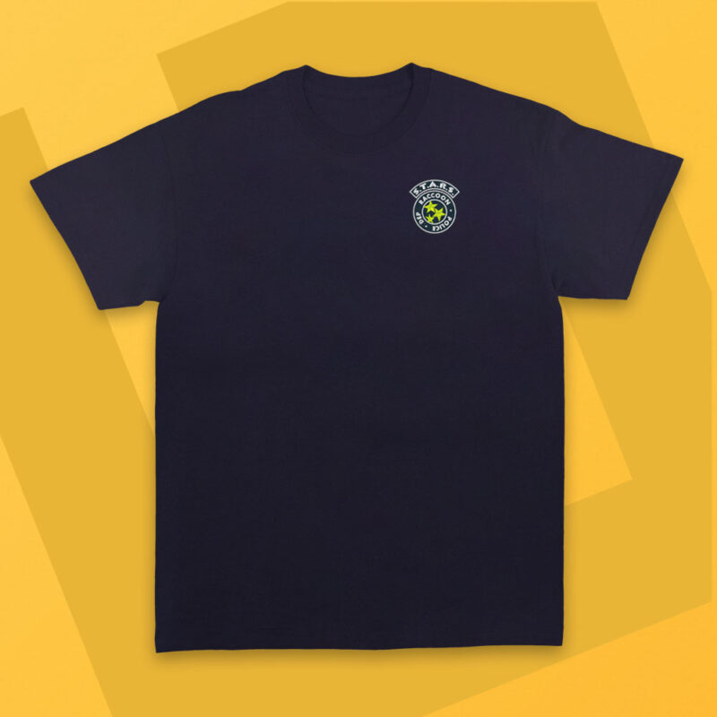 Camiseta Bordada - Resident Evil Raccoon Stars