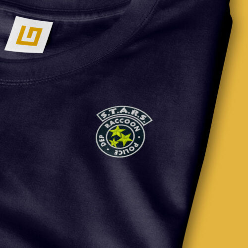 Camiseta Bordada - Resident Evil Raccoon Stars