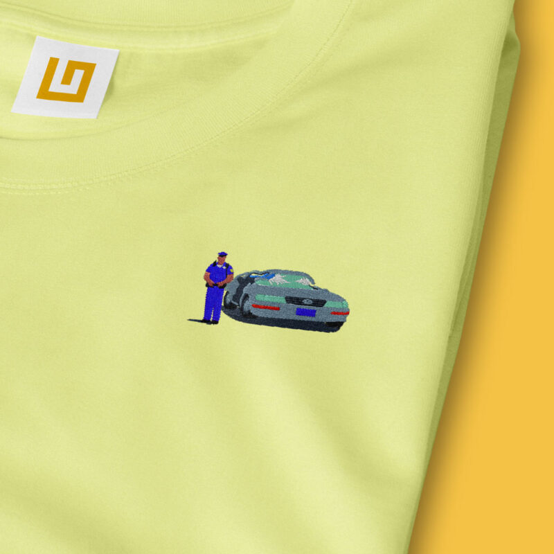 Camiseta Bordada - Street Fighter Coche