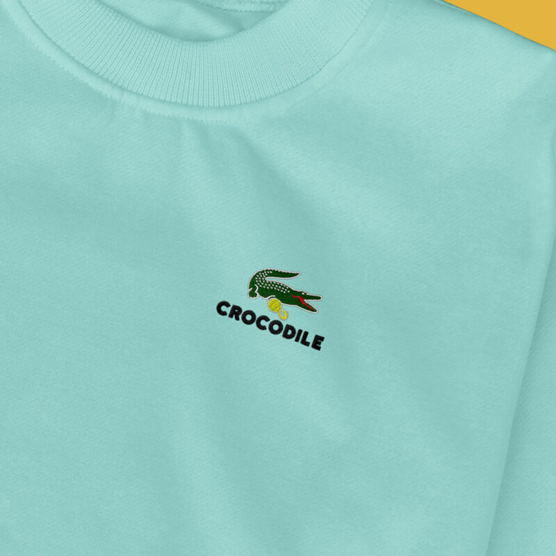 Sudadera sin Capucha Bordada - Crocodile One Piece