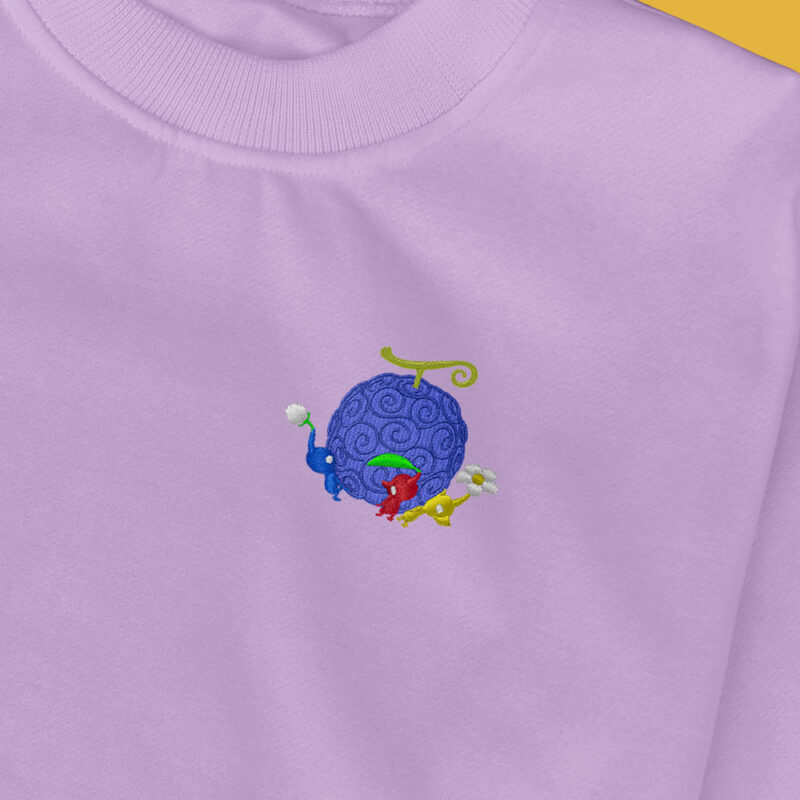 Sudadera sin Capucha Bordada - Pikmin Fruta del Diablo