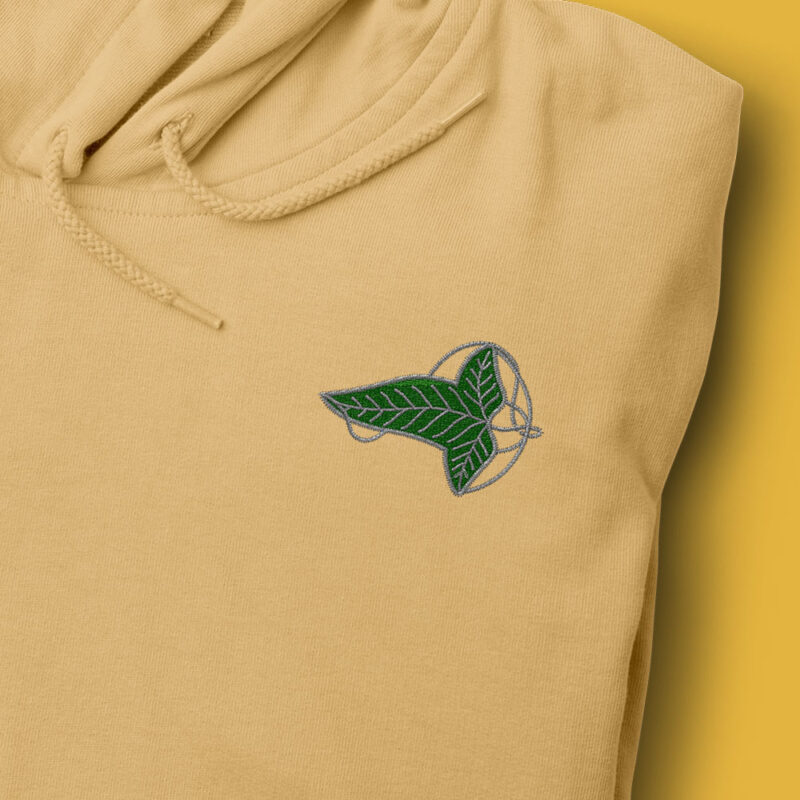 Sudadera con Capucha Bordada - Broche LOTR