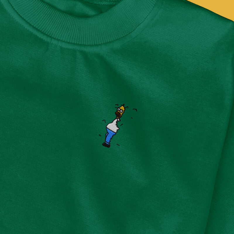 Sudadera sin Capucha Bordada - Homer Seto
