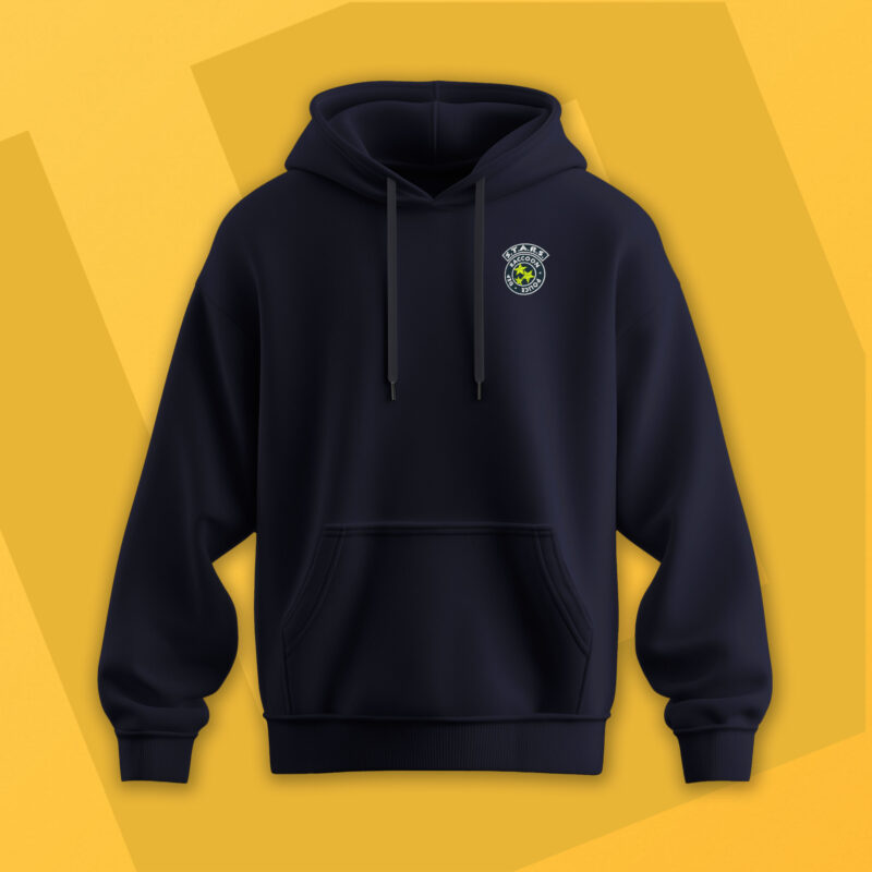 Sudadera con Capucha Bordada - Resident Evil Raccoon Stars