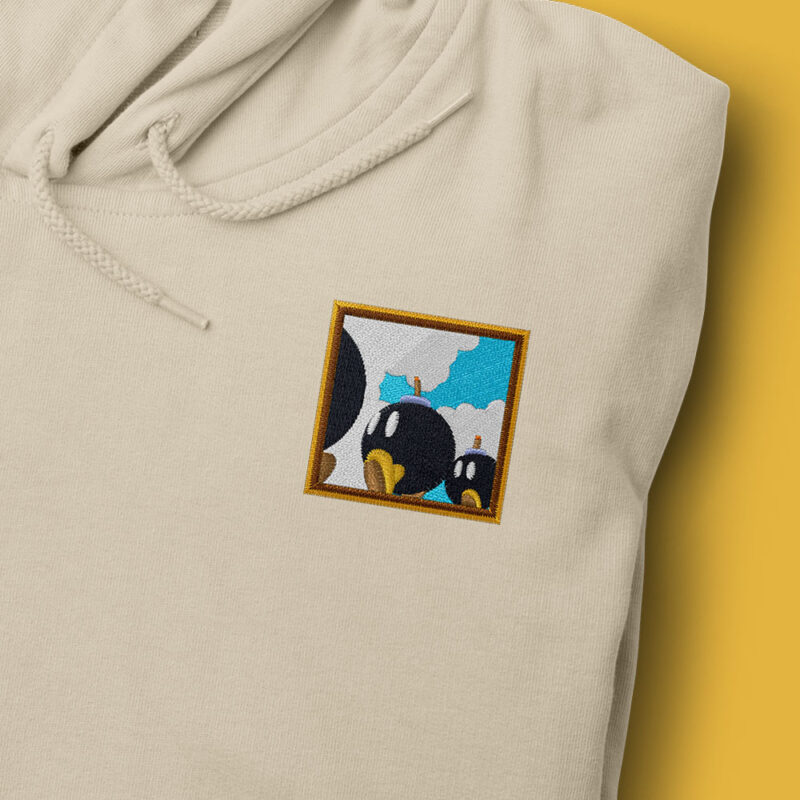 Sudadera con Capucha Bordada - Mario 64 Bob-Omb