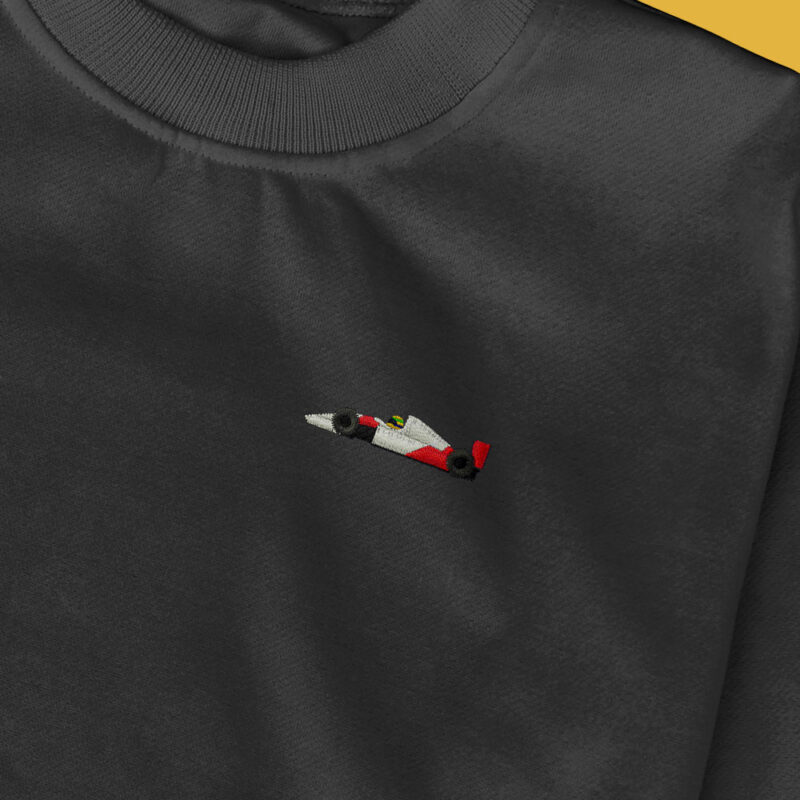Sudadera sin Capucha Bordada - Ayrton Senna Mclaren Honda F1