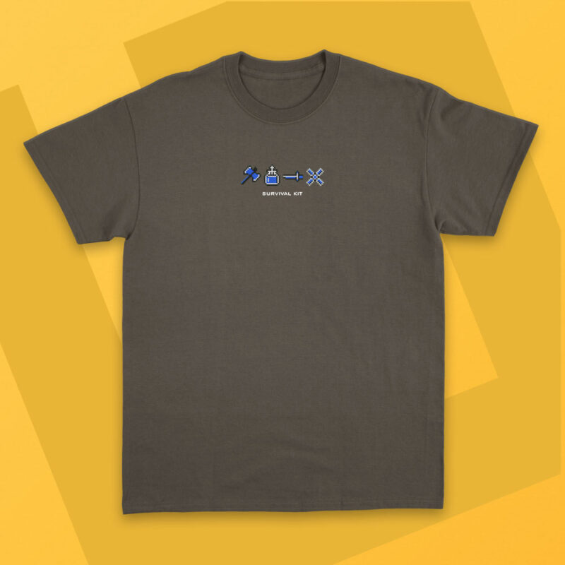 Camiseta Bordada - Castlevania Survival Kit