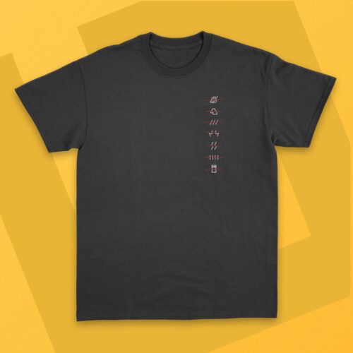 Camiseta Bordada - Naruto Akatsuki Aldeas Renegados