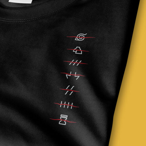 Camiseta Bordada - Naruto Akatsuki Aldeas Renegados