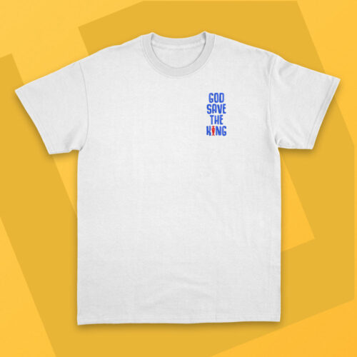 Camiseta Bordada - One Piece God Save The King