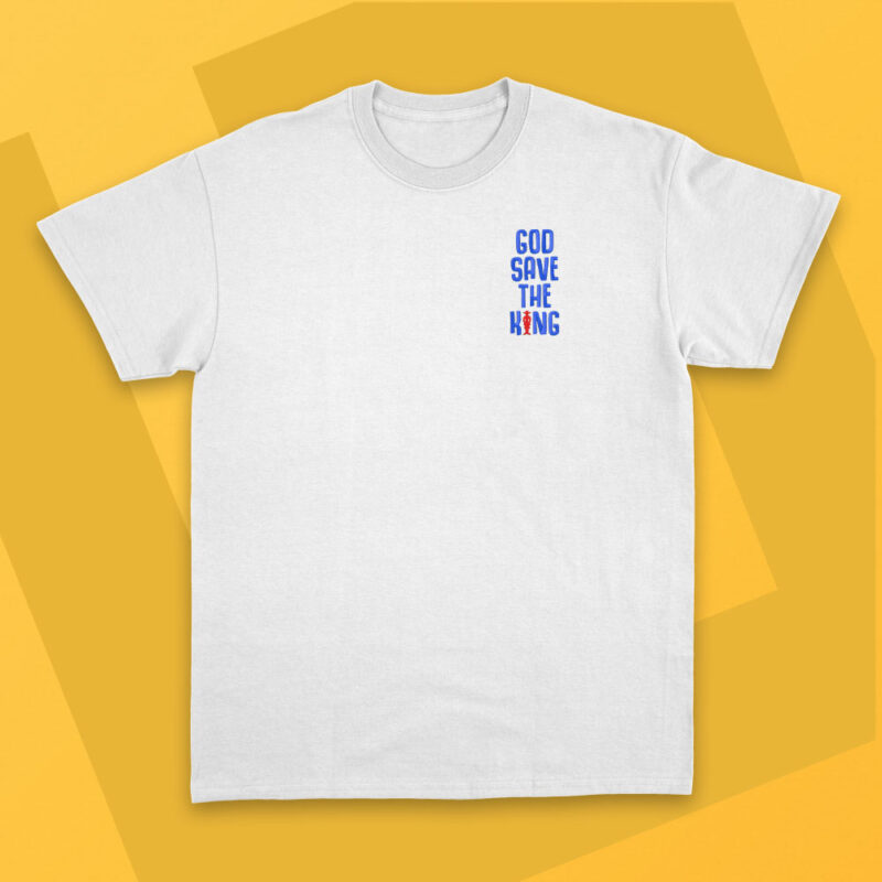 Camiseta Bordada - One Piece God Save The King