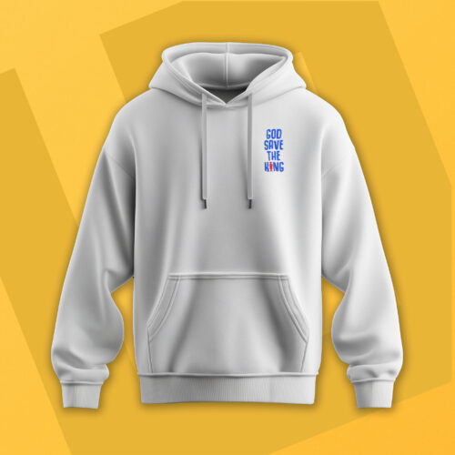 Sudadera con Capucha Bordada - One Piece God Save The King