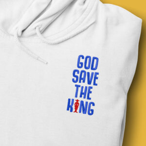 Sudadera con Capucha Bordada - One Piece God Save The King