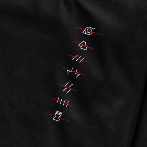 Sudadera sin Capucha Bordada - Naruto Akatsuki Aldeas Renegados