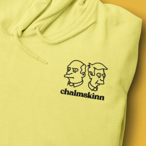 Sudadera-Capucha-Bordada-Chalmskinn-Los-Simpsons-Light-Yellow Sudadera con Capucha Bordada - Chalmskinn Los Simpsons