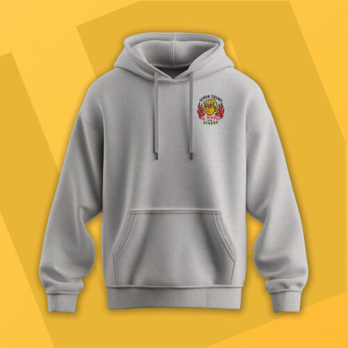 Sudadera-Capucha-Bordada-Señor-Trump-Los-Simpsons-Gray-2 Sudadera con Capucha Bordada - Señor Trump Los Simpsons