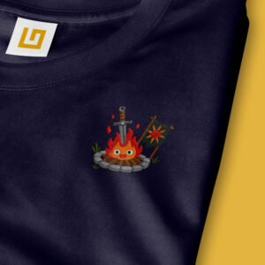 Camiseta Bordada - Calcifer Dark Souls